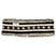 DoriHeadband-Knitted headband with black and white pattern on a white background
