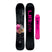 Dynamiss- Two views of a snowboard with a flower design, featuring the Lib logo.