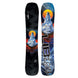 Dynamo- Two views of a snowboard with a mountain and moon design, featuring the Lib logo.