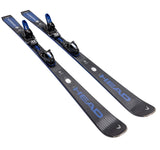 E-Titan_PR13-Pair of Head skis with blue and gray design on a white background