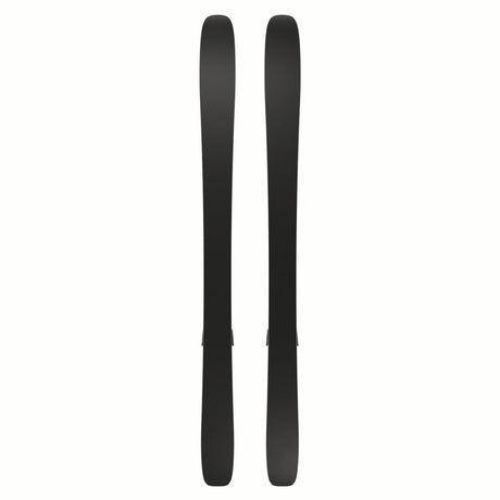 EQST92M11GW-Pair of black skis on a white background