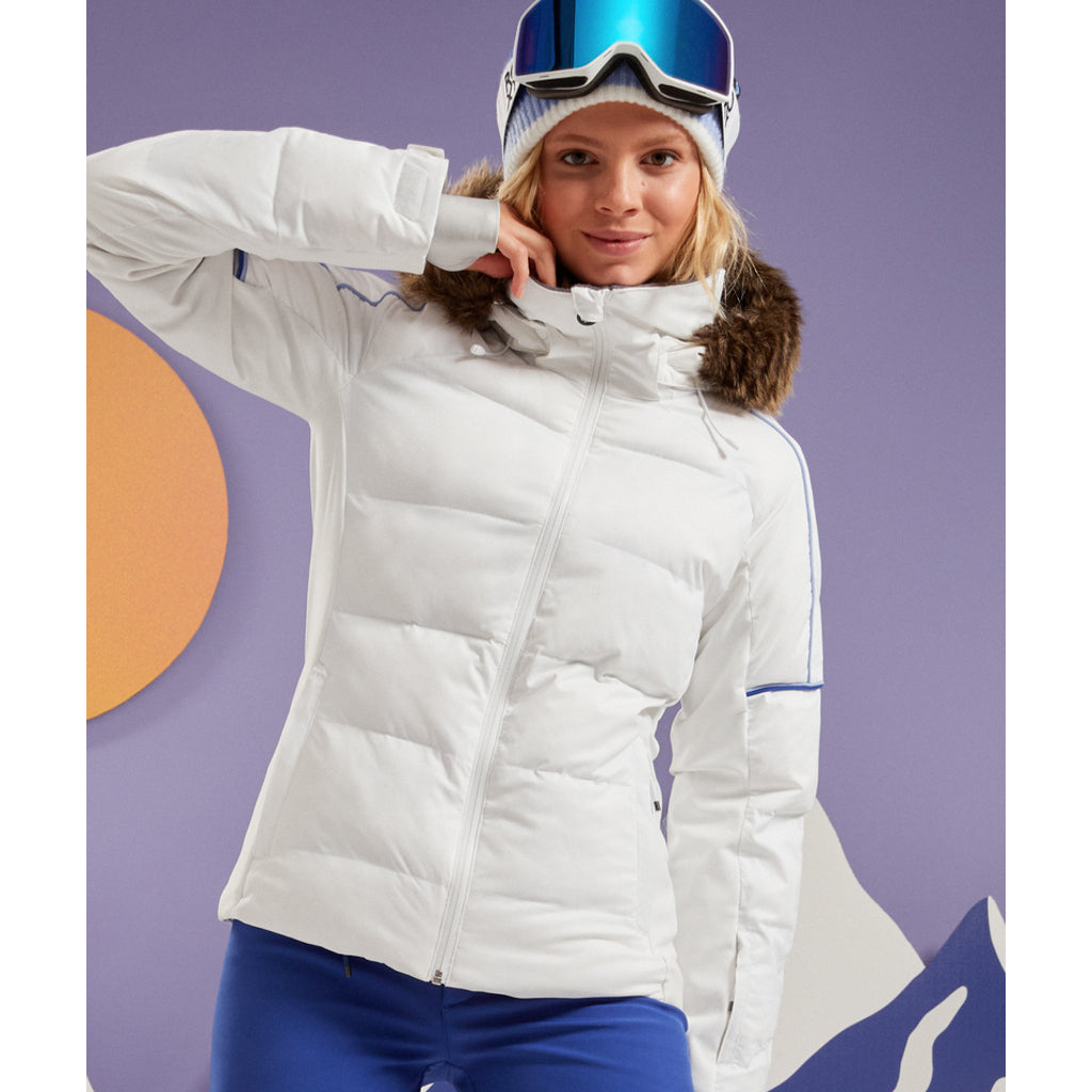 2024 Roxy Jet Ski Women's Snow Ski Jacket Bright White Pansy - SNS Boards -  Snowboards N Stuff