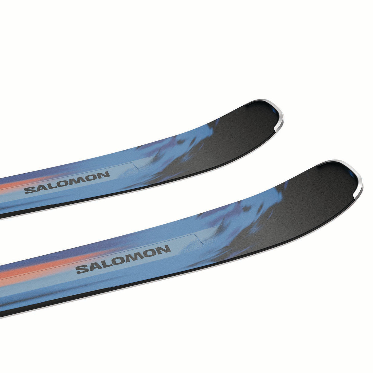 ESTANCE84RMI12GW-Two Salomon skis on a white background