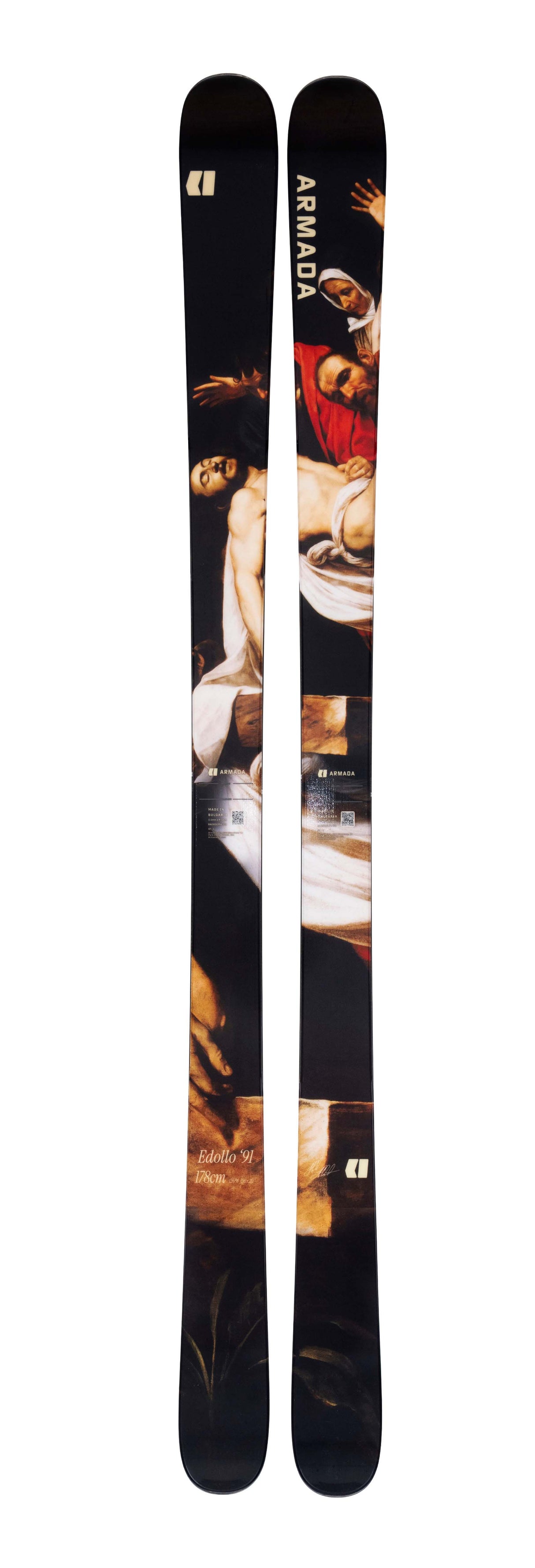 Edollo91- Multicolored ski on a white background