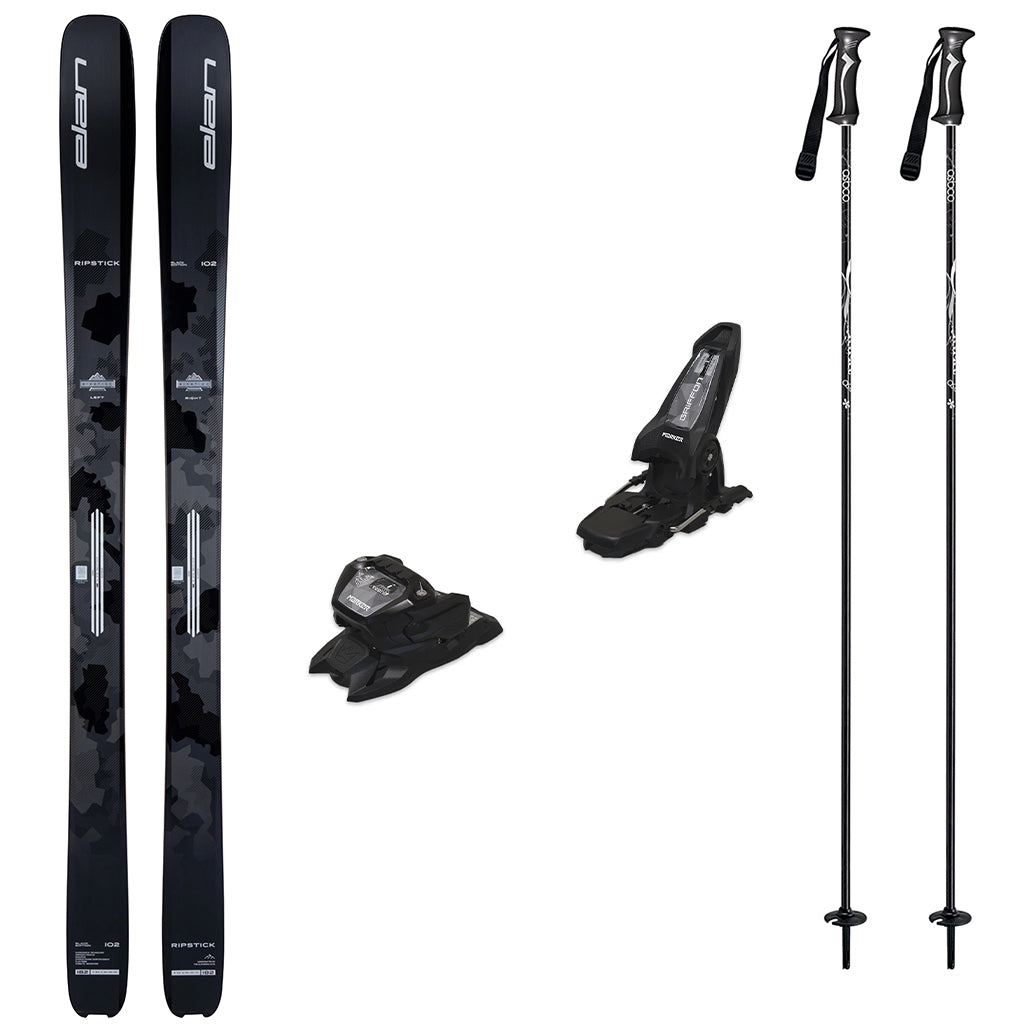 Elan Ripstick 102 Black Edition Skis 2027 with Marker Griffon 13 Bindings Ski Package