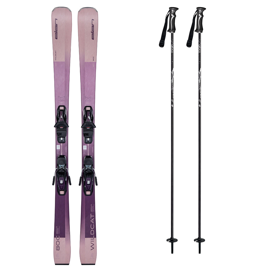 Elan Wildcat 80 C Skis 2027 with ShiftX EL 9.0 System Bindings Womens Ski Package