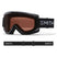 Electra-Smith goggles with black frame and brown lens on a white background