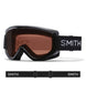 Electra-Smith goggles with black frame and brown lens on a white background