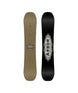 ElementDeacon- Two looks at a snowboards, one beige and one black with a visible brand logo, on a white background.