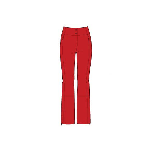 EmmaPant2.0-Red ski pants on a white background
