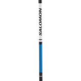 EscapeAluJr.Pole- Black ski pole with blue accents on a white background