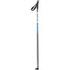 EscapeAluJr.Pole- Black ski pole with blue accents on a white background