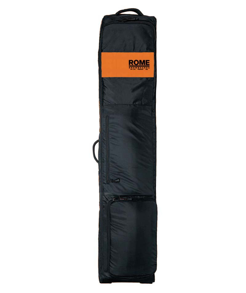 Escort-Black and orange bag on a white background 
