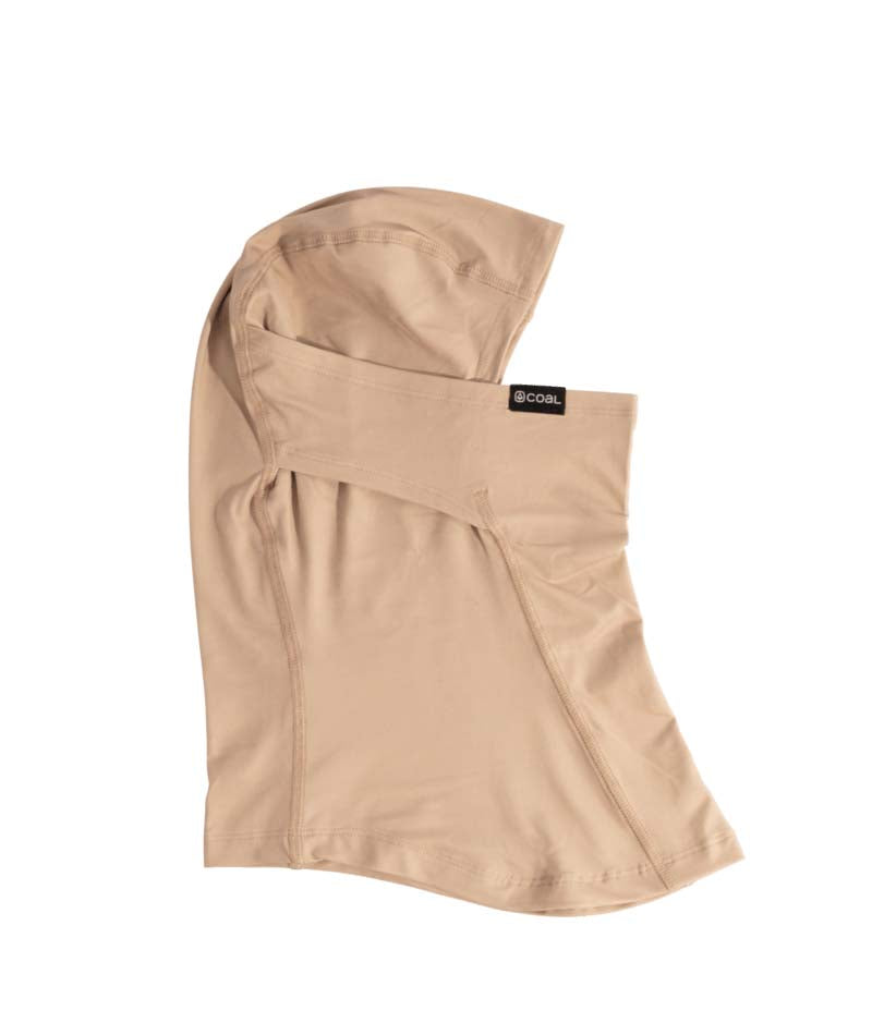 EssentialBalaclavaKids-Beige balaclava on a white background