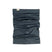 EssentialNeckGaiter-Blue neck gaiter with a brand label on a white background