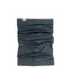 EssentialNeckGaiter-Blue neck gaiter with a brand label on a white background