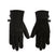 EtipRecycleGlove-Black gloves with The North Face logo on a white background