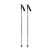ExcaliburDarkDD4SkiPoles- Two black ski poles with wrist straps and metal tips, shown upright against a plain white background.