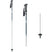 ExcaliburLightSkiPoles- Three views of a pair of ski poles on a plain white background: one fully assembled with a wrist strap, one showing the handle and upper shaft, and one showing only the lower shaft and tip.