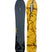 Excavator- Black, grey, and yellow snowboard on a white background