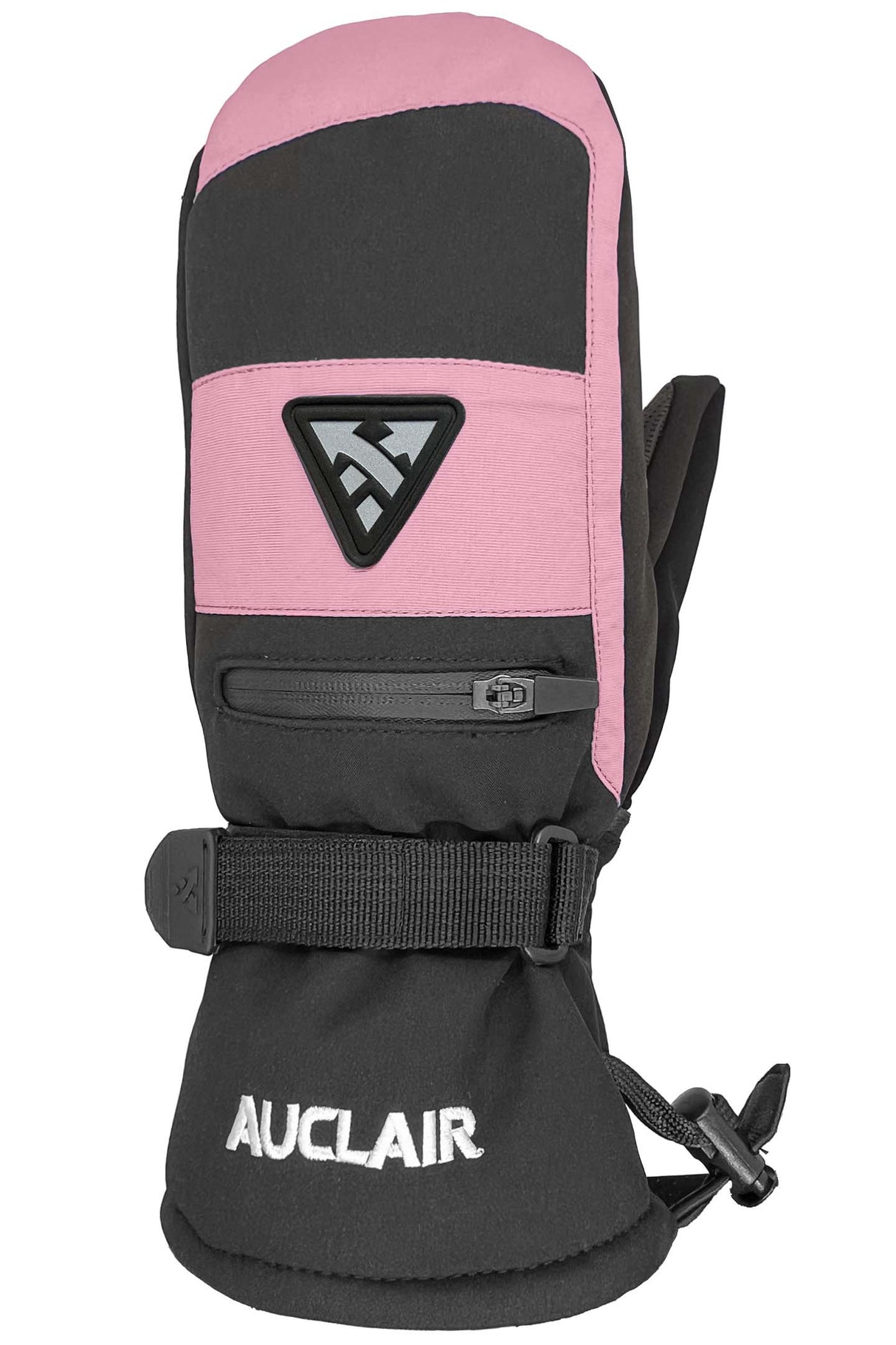 ExplorerMitt-Black and pink mitt on a white background