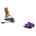 Pivot 2.0 15-Two ski bindings, one with a brown cover and the other purple, on a white background.