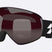 FLoz-Bliz brand ski goggles with a dark burgundy-tinted lens and a black strap featuring a white logo, shown on a light gray background.