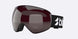 FLoz-Bliz brand ski goggles with a dark burgundy-tinted lens and a black strap featuring a white logo, shown on a light gray background.