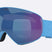 FLoz-Blue ski goggles with a blue-to-purple mirrored lens and a light blue strap, shown on a light gray background.