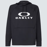 Sierra DWR Fleece Hoodie 2.0-Black hoodie with Oakley logo on a light gray background