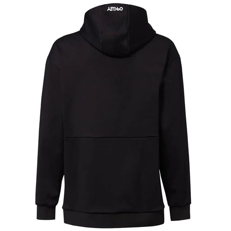 MParkRCSoftshellHoodie- Black hoodie with Oakley logo on a white background