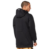 MParkRCSoftshellHoodie- Black hoodie with Oakley logo on a white background