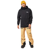 MParkRCSoftshellHoodie- Black hoodie with Oakley logo on a white background