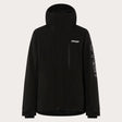 MTNPTBTInsulatedJacket-Black jacket with Oakley logo on a white background