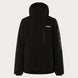 MTNPTBTInsulatedJacket-Black jacket with Oakley logo on a white background