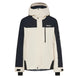 MTNPTBTInsulatedJacket-Two-tone black and white jacket with a hood on a white background