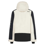 MTNPTBTInsulatedJacket-Two-tone black and white jacket with a hood on a white background