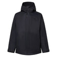 MRangeRCJacket2.0-Black jacket with a hood on a white background