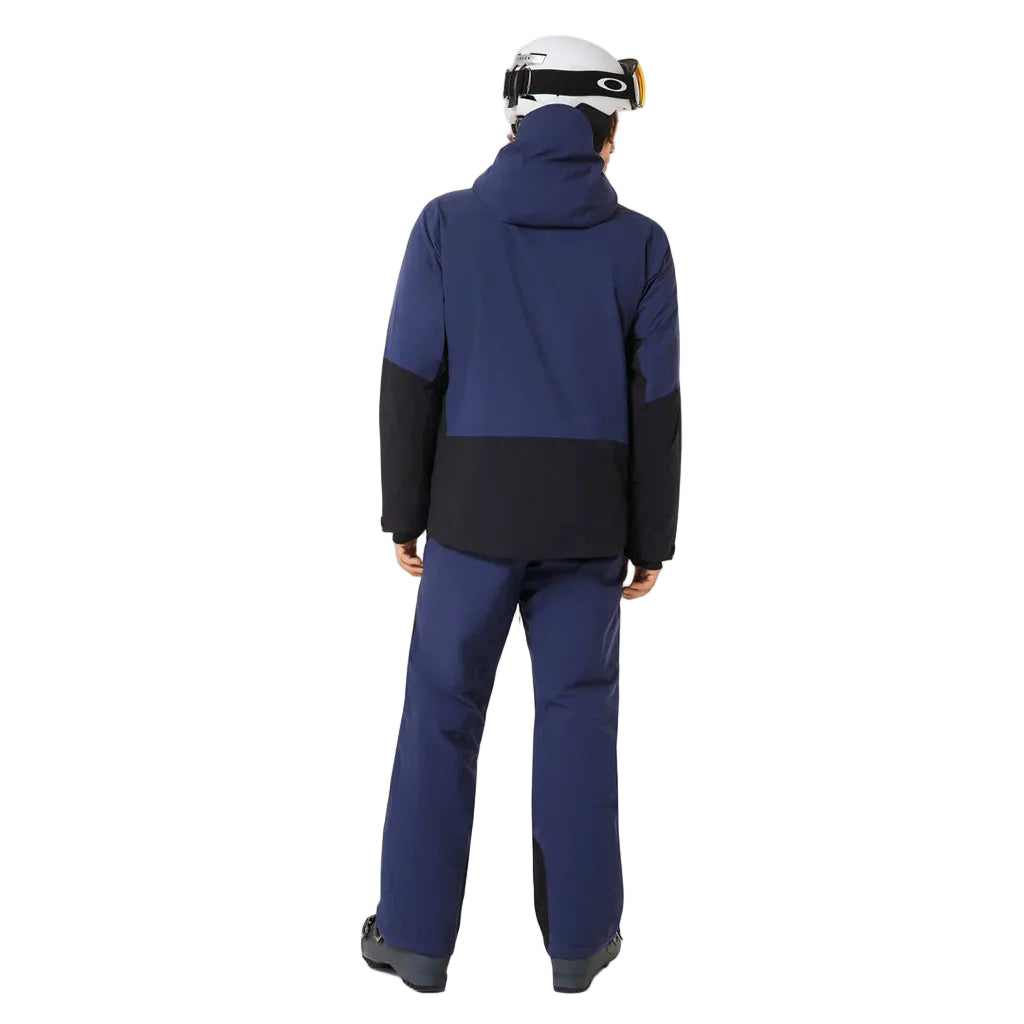CanopyIns.ProJacket-Blue and black jacket with a brand logo on a white background