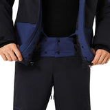 CanopyIns.ProJacket-Blue and black jacket with a brand logo on a white background