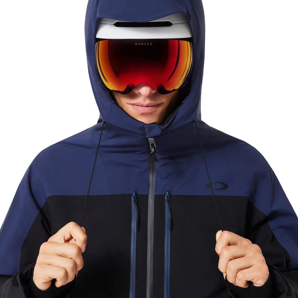 CanopyIns.ProJacket-Blue and black jacket with a brand logo on a white background