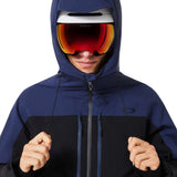CanopyIns.ProJacket-Blue and black jacket with a brand logo on a white background