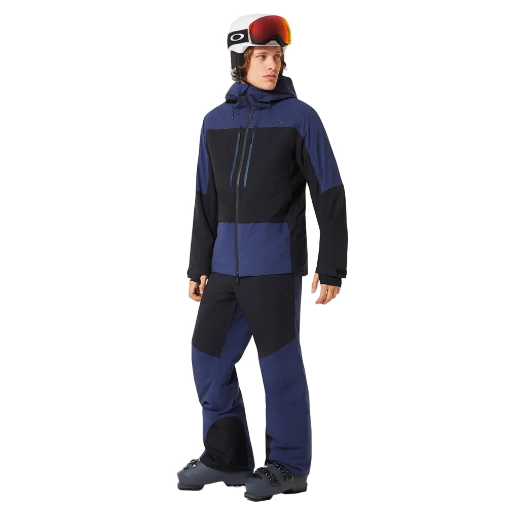 CanopyIns.ProJacket-Blue and black jacket with a brand logo on a white background