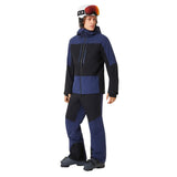 CanopyIns.ProJacket-Blue and black jacket with a brand logo on a white background