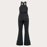 WTNPHarperSoftshellBib-Black ski jumpsuit with a belt on a light gray background