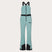 WTNPHarperSoftshellBib-Teal ski jumpsuit with a belt on a light gray background