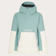TNP TBT Insulated Anorak-Green and white jacket with Oakley logo on a light gray background