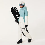 TNP TBT Insulated Anorak-Green and white jacket with Oakley logo on a light gray background