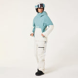 TNP TBT Insulated Anorak-Green and white jacket with Oakley logo on a light gray background