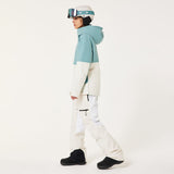 TNP TBT Insulated Anorak-Green and white jacket with Oakley logo on a light gray background